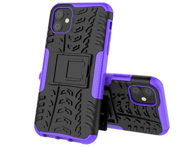 Чехол Yotrix Shockproof case для Apple iPhone 11 (фиолетовый, пластиковый)