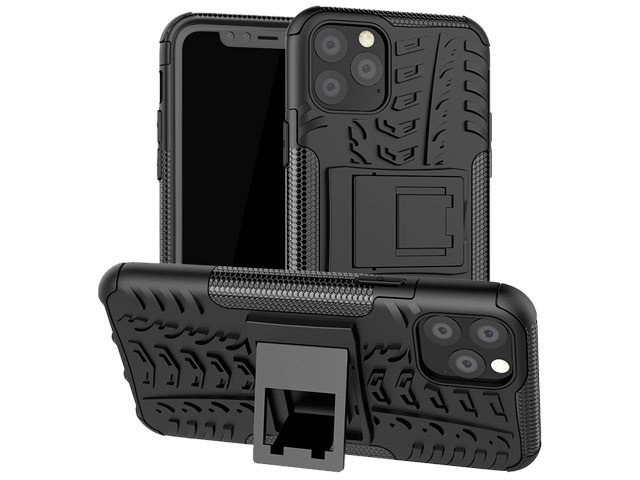 Чехол Yotrix Shockproof case для Apple iPhone 11 pro (черный, пластиковый)