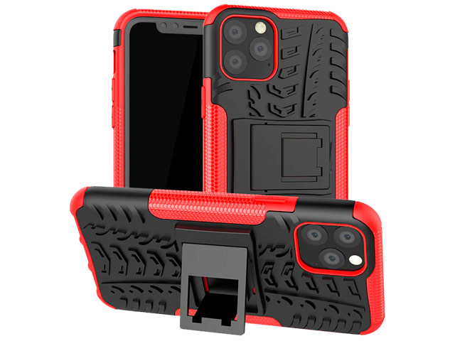 Чехол Yotrix Shockproof case для Apple iPhone 11 pro (красный, пластиковый)
