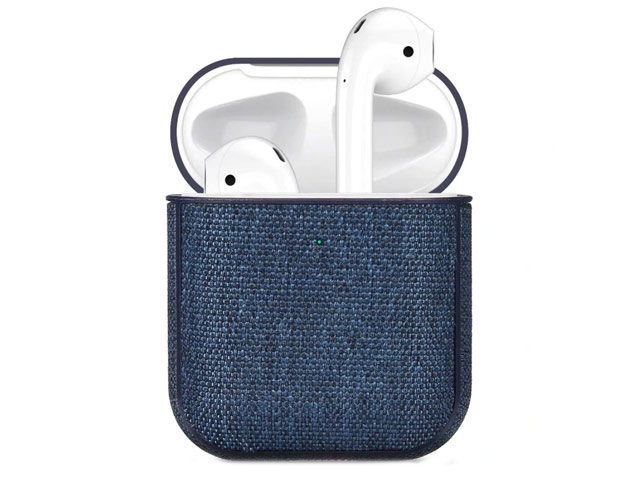 Чехол Synapse Fabric Case для Apple AirPods (темно-синий, тканевый)