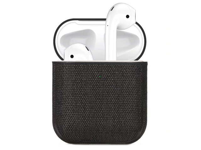 Чехол Synapse Fabric Case для Apple AirPods (темно-серый, тканевый)