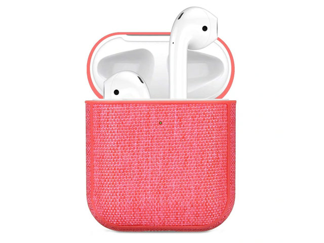 Чехол Synapse Fabric Case для Apple AirPods (розовый, тканевый)