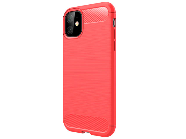 Чехол Yotrix Rugged Armor для Apple iPhone 11 (красный, гелевый)