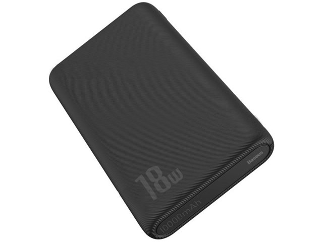 Внешняя батарея Baseus Bipow Powerbank универсальная (10000 mAh, быстрая зарядка PD и QC, 18W, черная)