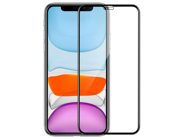 Защитное стекло Yotrix 3D Advance Glass Protector для Apple iPhone 11 (черное)