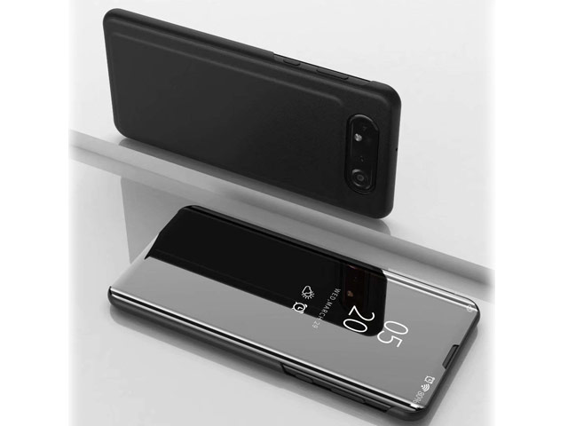 Чехол Yotrix FlipView case для Samsung Galaxy A80 (черный, пластиковый)