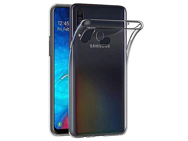 Чехол Yotrix UltrathinCase для Samsung Galaxy A20s (прозрачный, гелевый)
