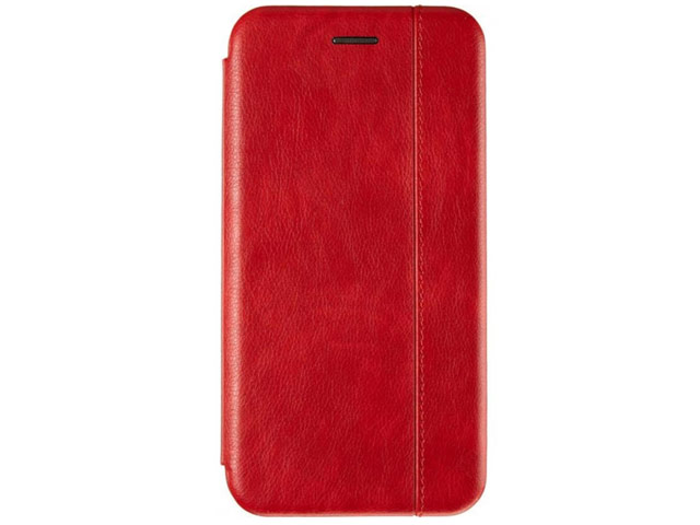 Чехол Yotrix FolioCase для Xiaomi Redmi Note 8 pro (красный, кожаный)