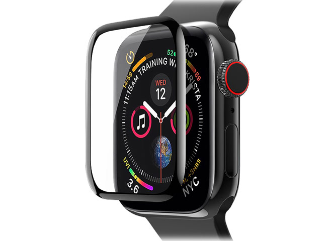 Защитное стекло Hoco Tempered Glass для Apple Watch 44 мм (черное)