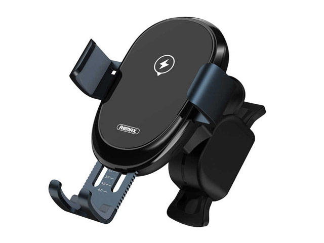 Беспроводное зарядное устройство Remax Sensor Car Vent Wireless Charger (черное, автомобильное, автозахват, Fast Charge, QI)