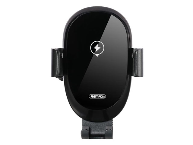 Беспроводное зарядное устройство Remax Sensor Car Vent Wireless Charger (черное, автомобильное, автозахват, Fast Charge, QI)