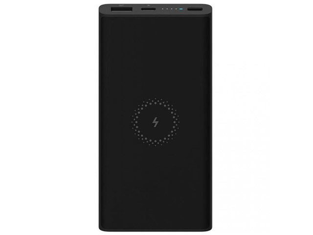 Внешняя батарея Xiaomi Mi Wireless Power Bank универсальная (10000 mAh, беспроводная зарядка, черная)