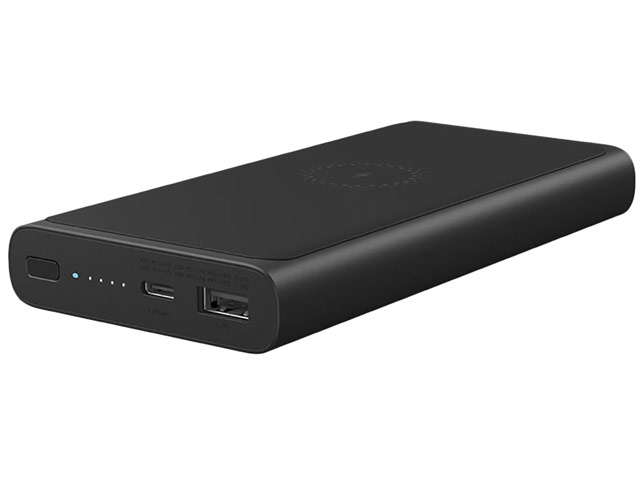 Внешняя батарея Xiaomi Mi Wireless Power Bank универсальная (10000 mAh, беспроводная зарядка, черная)