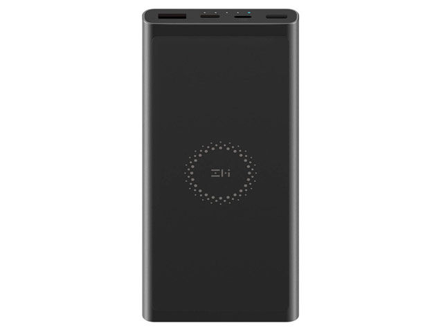 Внешняя батарея Xiaomi ZMI Wireless Charging Power Bank универсальная (10000 mAh, беспроводная зарядка, черная)