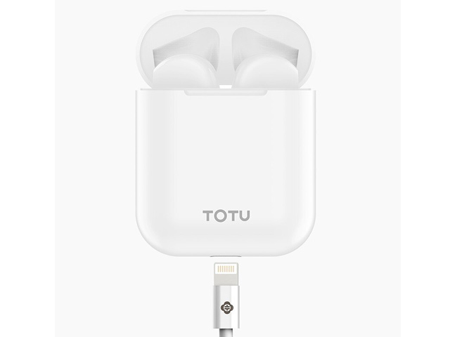 Беспроводные наушники Totu TWS Wireless Earphone (белые, пульт/микрофон)