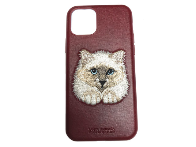 Чехол Santa Barbara Savanna для Apple iPhone 11 (красный, кожаный)