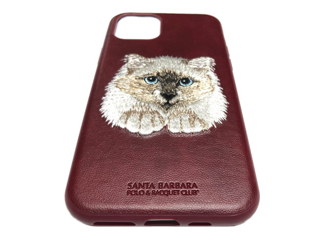 Чехол Santa Barbara Savanna для Apple iPhone 11 (красный, кожаный)