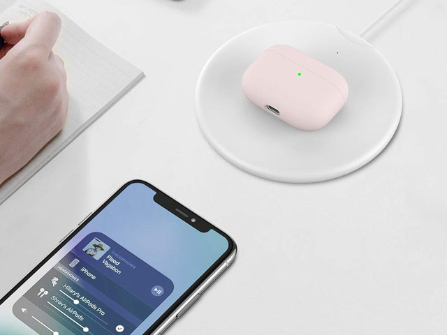 Чехол Synapse Protection Case для Apple AirPods pro (пудра, силиконовый)