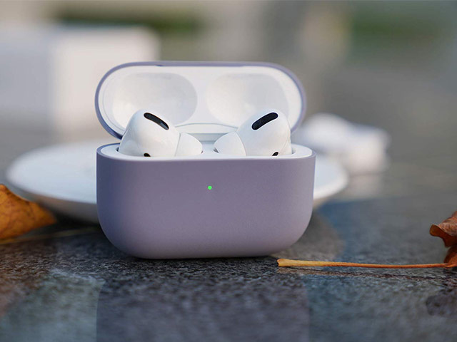 Чехол Synapse Protection Case для Apple AirPods pro (сиреневый, силиконовый)