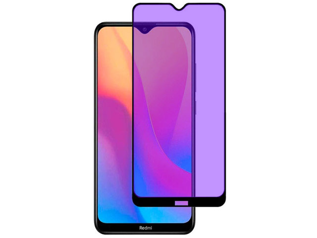 Защитное стекло Yotrix 3D Anti-Glare Glass Protector для Xiaomi Redmi 8 (черное, антиблик)