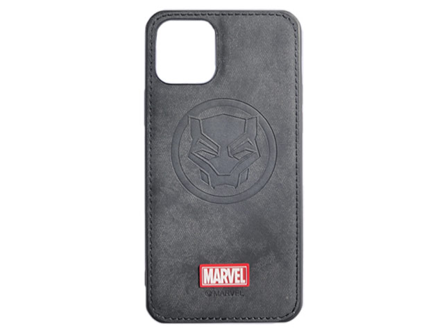 Чехол Marvel Avengers Leather case для Apple iPhone 11 (Black Panther, матерчатый)