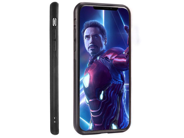Чехол Marvel Avengers Leather case для Apple iPhone 11 pro (Ironman, матерчатый)