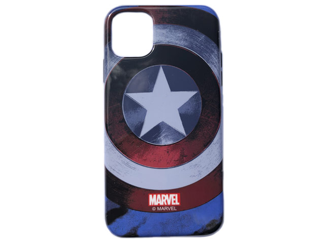 Чехол Marvel Avengers Hard case для Apple iPhone 11 (Captain America, пластиковый)