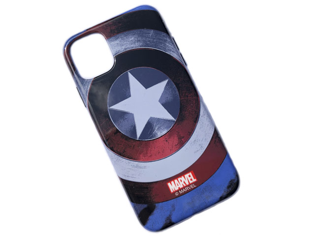 Чехол Marvel Avengers Hard case для Apple iPhone 11 (Captain America, пластиковый)
