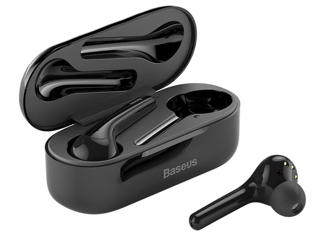 Беспроводные наушники Baseus True Wireless Earphones W07 (черные, пульт/микрофон)