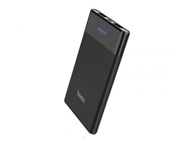 Внешняя батарея hoco Mini Powerbank B35C универсальная (5000 mAh, USBx2, 1A, черная)