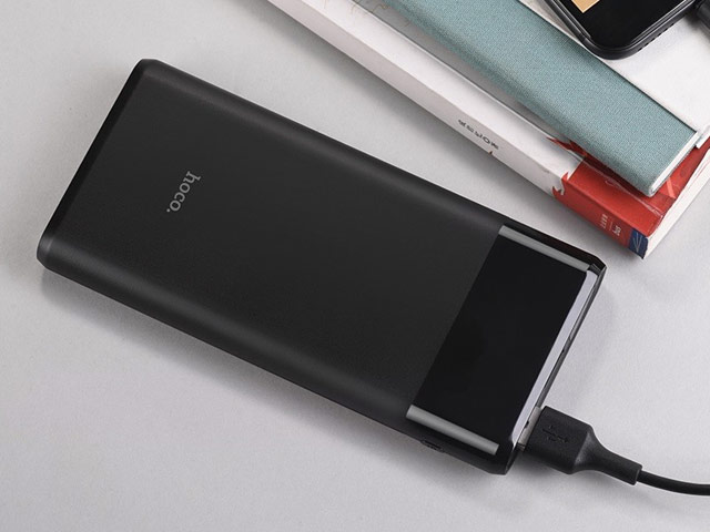 Внешняя батарея hoco Mini Powerbank B35C универсальная (5000 mAh, USBx2, 1A, черная)