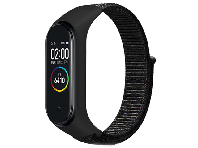 Ремешок для часов Synapse Sport Loop для Xiaomi Mi Band 4 (черный, нейлоновый)