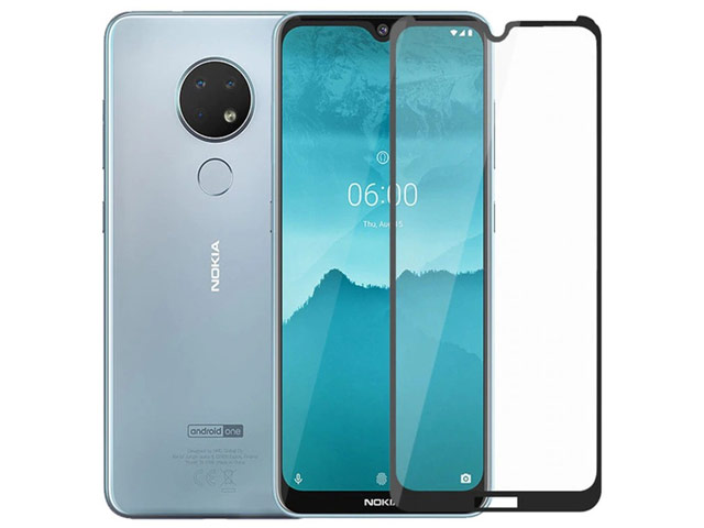 Защитное стекло Yotrix 3D Pro Glass Protector для Nokia 6.2 (черное)