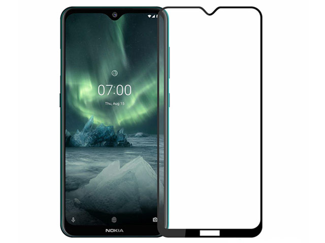 Защитное стекло Yotrix 3D Pro Glass Protector для Nokia 7.2 (черное)