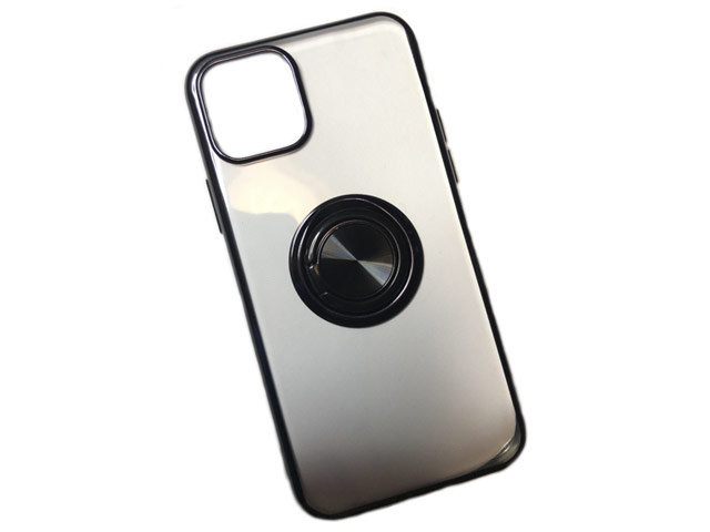 Чехол Yotrix GlitterSoft Ring для Apple iPhone 11 (черный, гелевый)