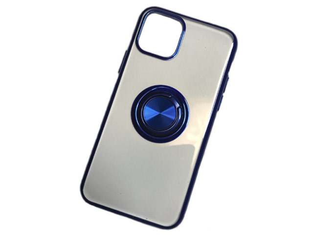 Чехол Yotrix GlitterSoft Ring для Apple iPhone 11 (синий, гелевый)