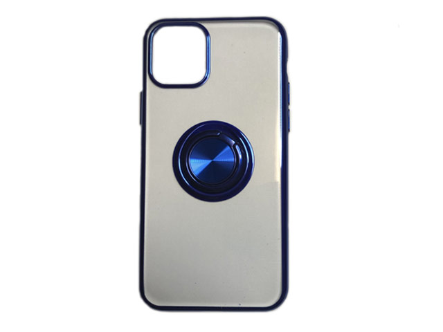 Чехол Yotrix GlitterSoft Ring для Apple iPhone 11 pro max (синий, гелевый)