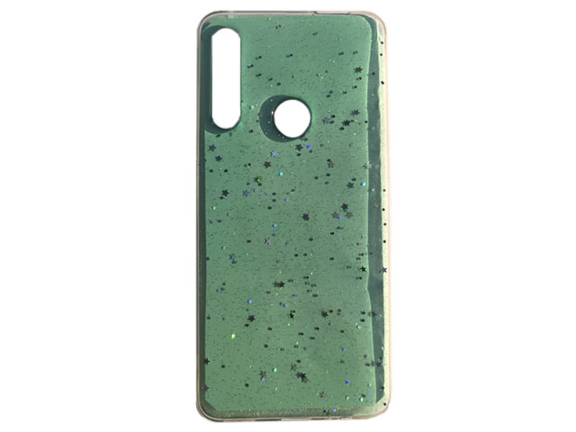 Чехол Yotrix GlitterFoil Case для Huawei P smart Z (бирюзовый, гелевый)