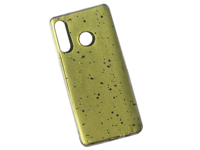 Чехол Yotrix GlitterFoil Case для Huawei P smart Z (желтый, гелевый)