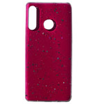 Чехол Yotrix GlitterFoil Case для Huawei P smart Z (малиновый, гелевый)