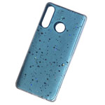 Чехол Yotrix GlitterFoil Case для Huawei P30 lite (голубой, гелевый)