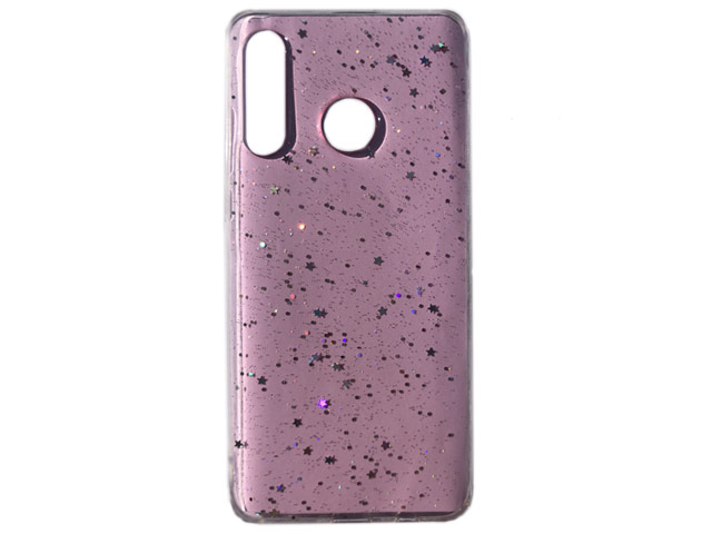 Чехол Yotrix GlitterFoil Case для Huawei P30 lite (розовый, гелевый)