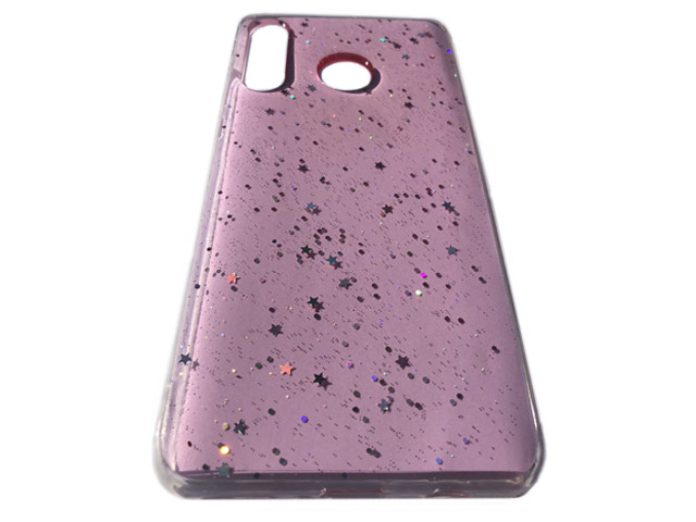 Чехол Yotrix GlitterFoil Case для Huawei P30 lite (розовый, гелевый)