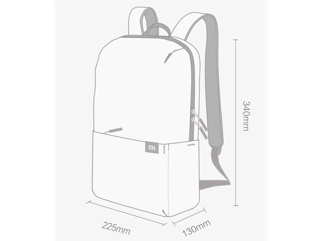 Рюкзак Xiaomi Mi Colorful Mini (бирюзовый, 1 отделение, 2 кармана)