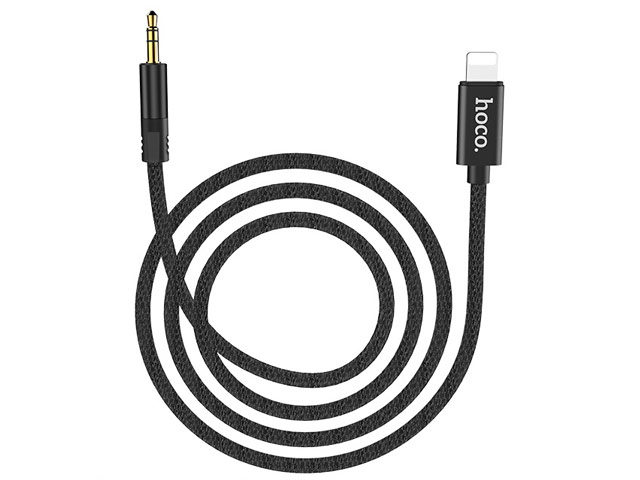 AUX-кабель Hoco Digital Audio Conversation Cable UPA13 (1 м, miniJack, Lightning, черный)