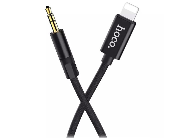 AUX-кабель Hoco Digital Audio Conversation Cable UPA13 (1 м, miniJack, Lightning, черный)