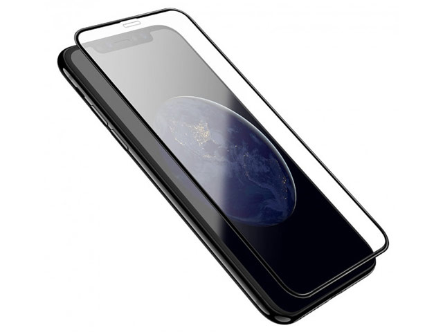 Защитное стекло Yotrix 3D Shockproof Glass Protector для Apple iPhone 11 (черное)