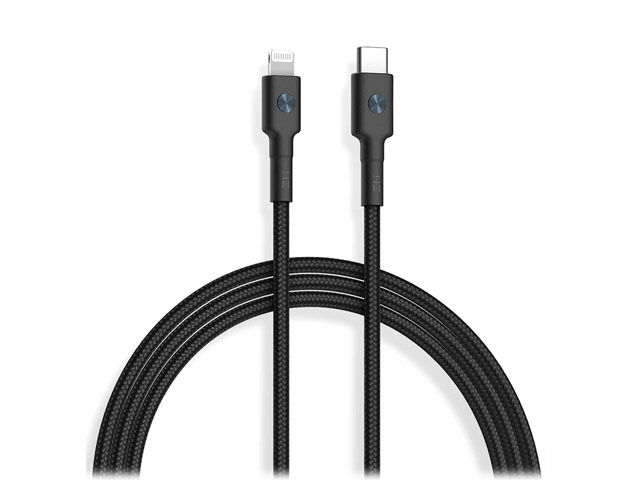 USB-кабель Xiaomi ZMI Cable универсальный (Lightning, USB-C, 30 см., MFi, черный)