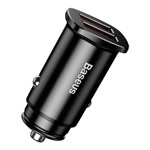 Зарядное устройство Baseus Dual Quick Car Charger универсальное (автомобильное, 30W, 2 x USB, черное)