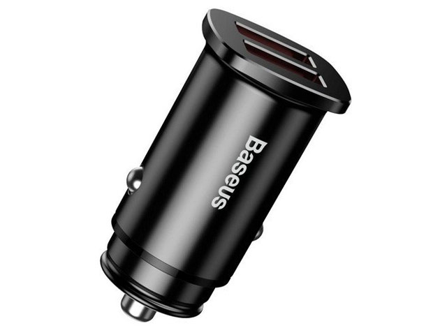 Зарядное устройство Baseus Dual Quick Car Charger универсальное (автомобильное, 30W, 2 x USB, черное)